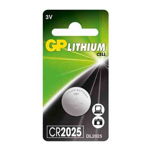 Батарейка литиевая GP (Джи пи) CR2025 3V 1 шт. арт. 685677