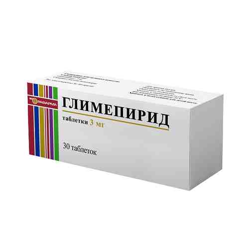 Глимепирид таблетки 3мг 30шт арт. 1464770