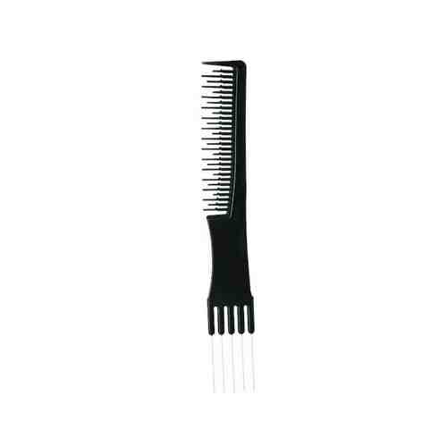 Гребешок для волос с металлической вилкой для моделирования Inter-Vion арт. 1463198