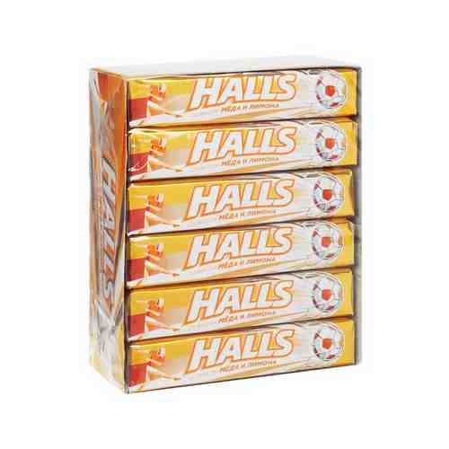 Леденцы Halls (Холлс) Мед-лимон 12 упак. арт. 571800