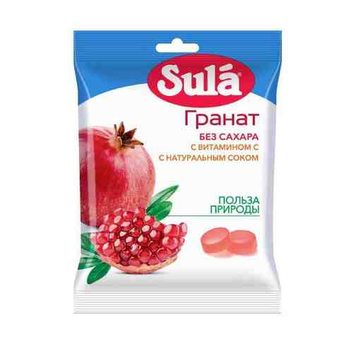 Леденцы Sula (Сула) фруктовые Гранат без сахара с витамином С 60 г арт. 898498