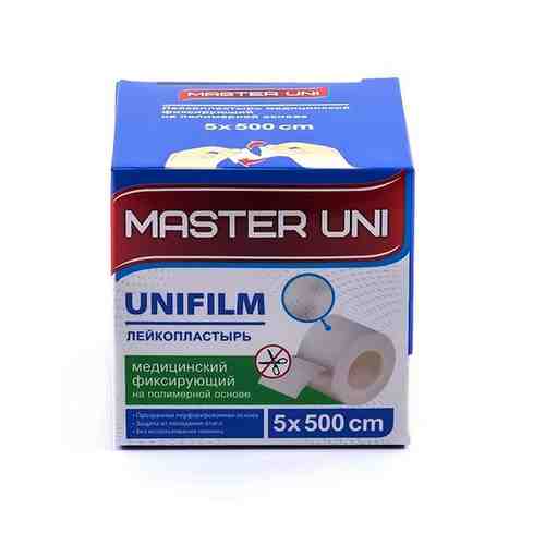 Лейкопластырь медицинский фиксирующий на полимерной основе Мастер Юни Unifilm 5см х 500см арт. 1421416