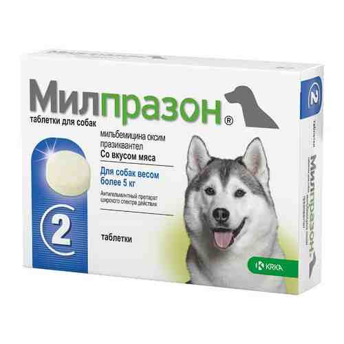 Милпразон таблетки для собак более 5кг 2шт арт. 1583180