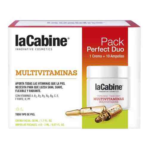 Набор Дуэт laCabine: Сыворотка концентрированная с 11 витаминами 2мл 10шт+Крем мультивитаминный 750мл арт. 1568606
