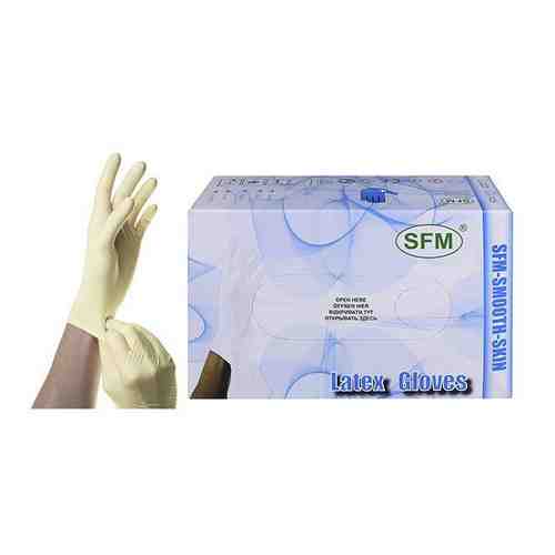 Перчатки SFM Hospital (СФМ Госпиталь) смотровые нестерильные опудренные р.M (7-8) 100 шт. арт. 490791