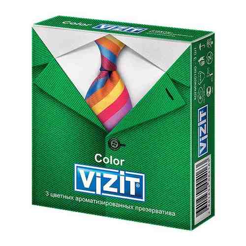 Презервативы цветные ароматизированные Color Vizit/Визит 3шт арт. 1449270