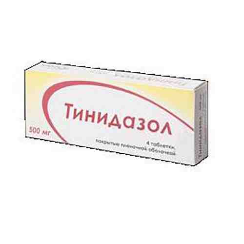 Тинидазол таблетки п/о плен. 500мг 4шт арт. 490139
