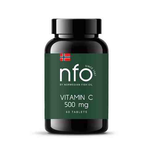 Витамин С NFO/Норвегиан фиш оил таблетки жевательные 500мг 60шт арт. 1338752
