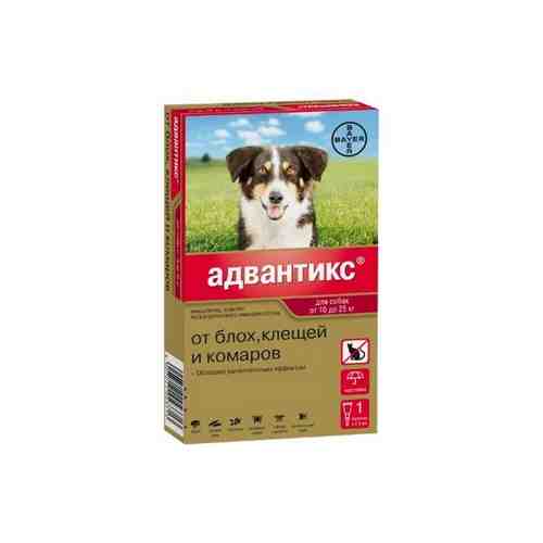 Адвантикс 250 капли на холку для собак 10-25кг 2,5млх1шт арт. 1571624