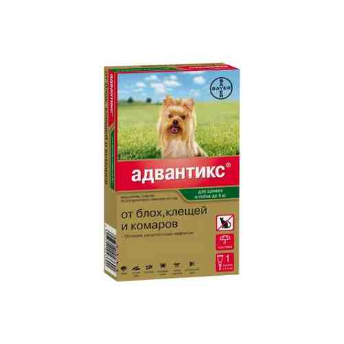 Адвантикс 40 капли на холку для собак до 4кг 0,4млх1шт арт. 1571616