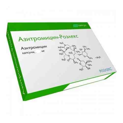 Азитромицин-Розлекс капсулы 500мг 3шт арт. 1655836