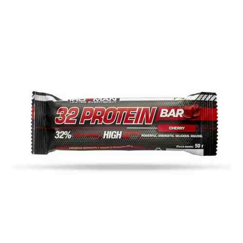 Батончик протеиновый фруктовый в темной глазури 32 Protein Ironman 50г 12шт арт. 1431288