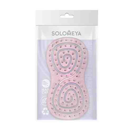 Био-расческа подвижная для волос мини светло-розовая Solomeya арт. 1632912