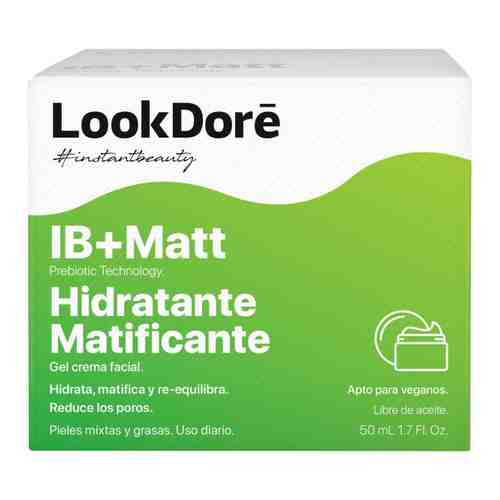 Гель-крем матирующий для проблемной кожи лица IB+ Lookdore 50мл арт. 1567338