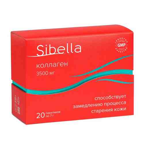 Коллаген Sibella/Сибелла порошок для приг. раствора для приема вн. 7г 20шт арт. 1339416