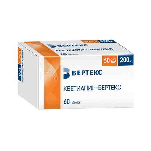 Кветиапин-Вертекс таблетки п/о плен. 0,2г 60шт арт. 1158919