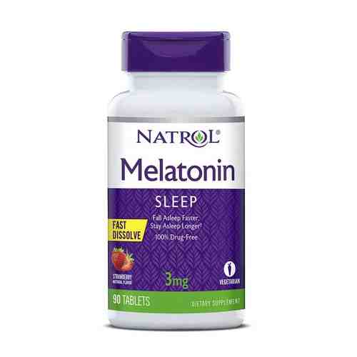 Мелатонин Natrol таблетки быстрорастворимые 3мг 90шт арт. 2287326