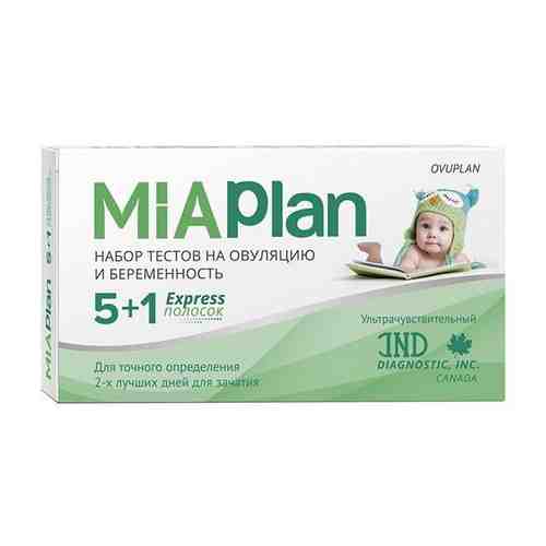 Набор MIAPlan (Миаплан) тест на овуляцию 5 шт. + тест на беременность 1 шт. арт. 666207