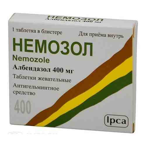 Немозол таблетки жевательные 400мг арт. 496034