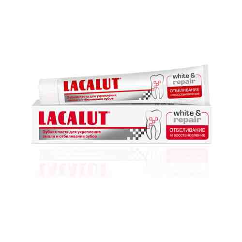 Паста зубная Lacalut/Лакалют White & Repair 75мл арт. 686283