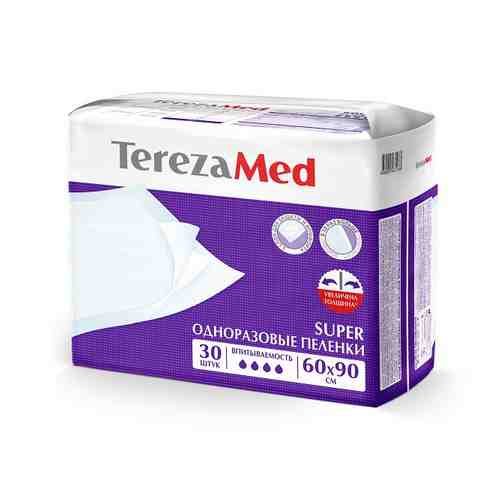 Пеленки одноразовые медицинские впитывающие Super TerezaMed 60x90 30шт арт. 1565060