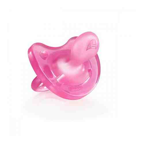 Пустышка Chicco (Чикко) Physio Soft силиконовая от 0 мес. розовая арт. 493823
