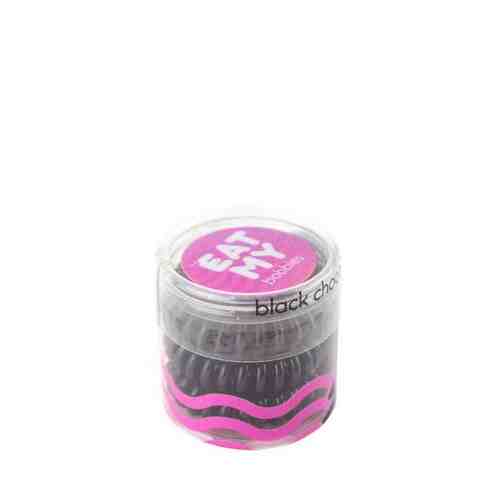 Резинки для волос в цвете чёрный шоколад, мини-упаковка Eat My/Ит Май 3шт арт. 1480966