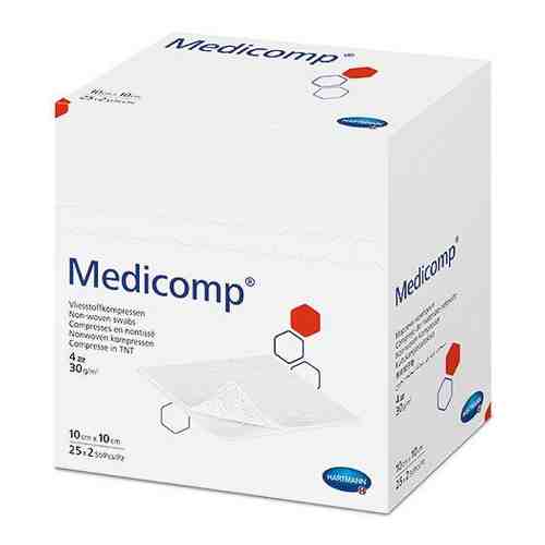 Салфетки стерильные Medicomp/Медикомп 10х10см 25шт 2уп арт. 1173349