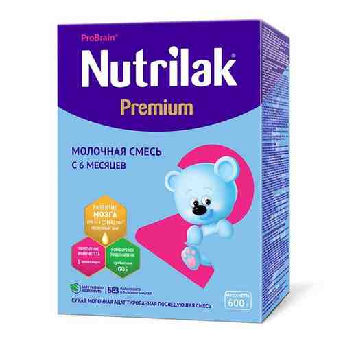 Смесь Nutrilak (Нутрилак) Premium+ 2 молочная сухая адаптированная последующая 600 г арт. 759995