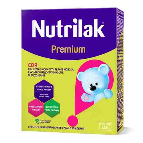 Смесь Nutrilak (Нутрилак) Premium СОЯ с рождения сухая специализированная 350 г арт. 760005