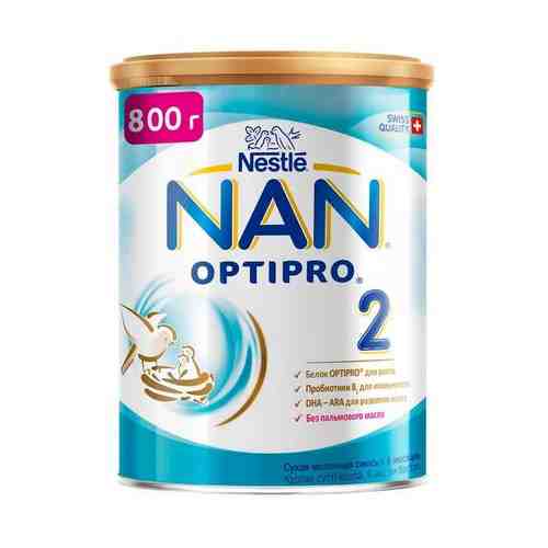 Смесь сухая молочная Nan/Нан 2 Optiprо 800г арт. 1661804
