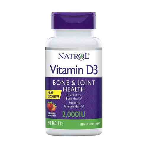 Витамин Д3 Natrol таблетки быстрорастворимые 2000МЕ 90шт арт. 2287362