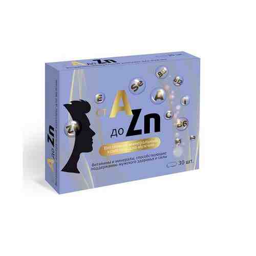 Витаминный комплекс А-Zn для мужчин Квадрат-С таблетки п/о 900мг 30шт арт. 1410940