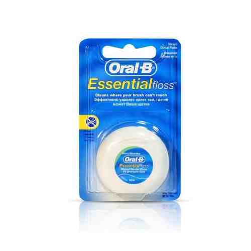 Зубная нить Oral-B (Орал-Би) Essential Floss Waxed (Вощеная) Mint, 50 м. арт. 496751