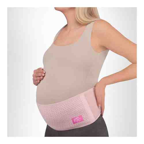 Бандаж для беременных дородовой высота 15 см MamaLine MS B-1215/Розовый, L-XL арт. 1422088