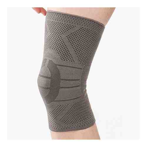 Бандаж на коленный сустав серый фиксация с силиконом Habic обхват 40-43см р.6 арт. 1626634