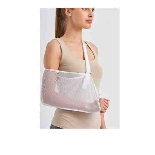 Бандаж на плечевой сустав повязка-косынка PK A01 Белый Интерлин р.S арт. 1701374