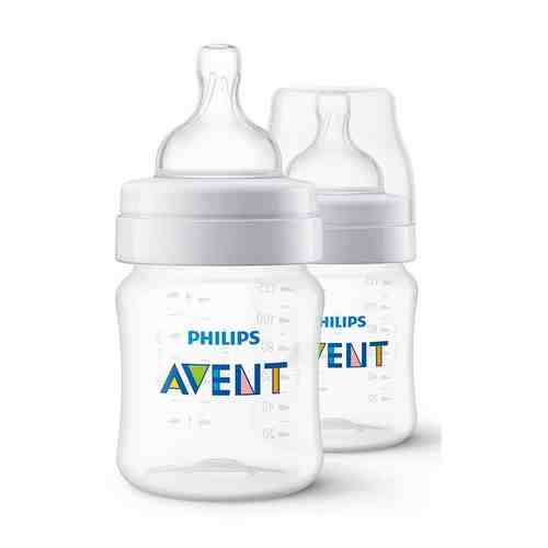 Детская бутылочка для новорожденных 0 мес+ Anti-colic Philips Avent 125мл 2шт SCF810/27 арт. 1080395