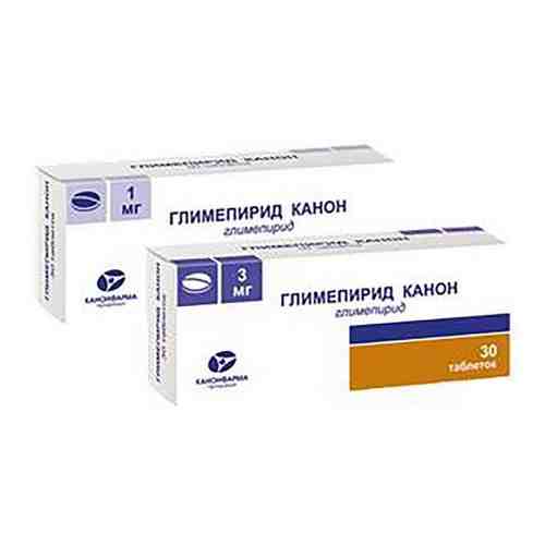 Глимепирид-канон таблетки 3мг 30шт арт. 496939