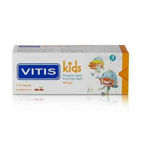 Паста-гель зубная Vitis/Витис Kids 2+ вкус вишня 50мл арт. 1428132
