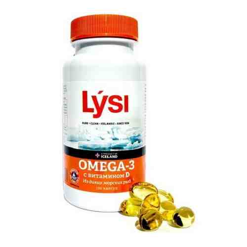 Рыбий жир Омега-3 и Витамин Д из диких морских рыб Lysi/Лиси капсулы 120шт арт. 1241179